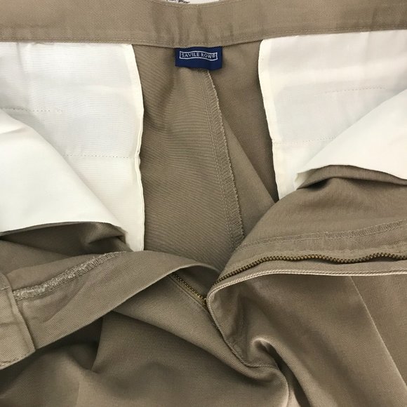 Savile Row Cotton Pant | Beige | 36x30 - Picture 10 of 13